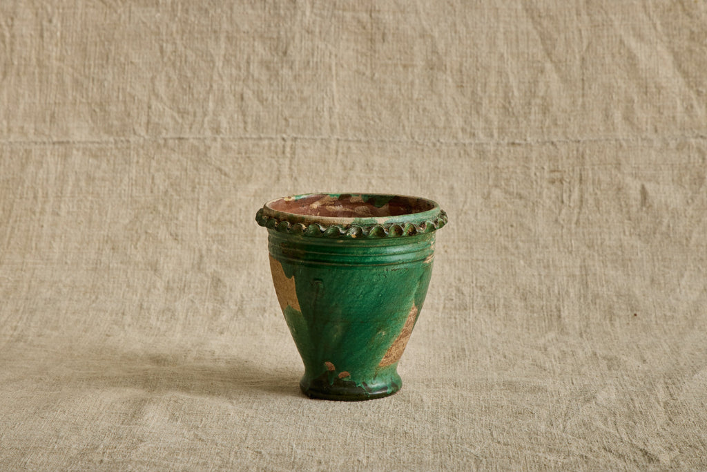 Nicky Kehoe - Green Scalloped Garden Pot