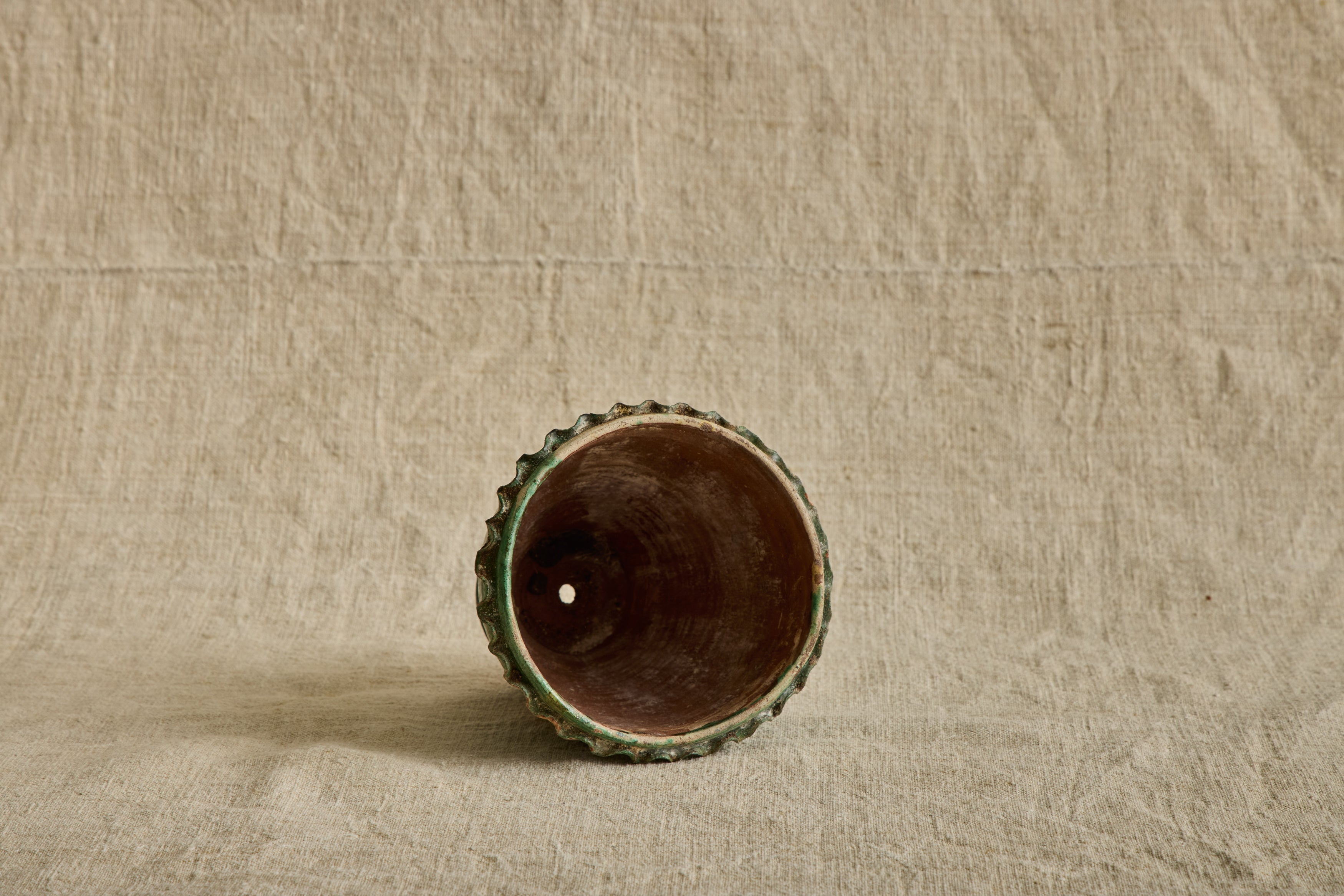Nicky Kehoe - Green Scalloped Garden Pot