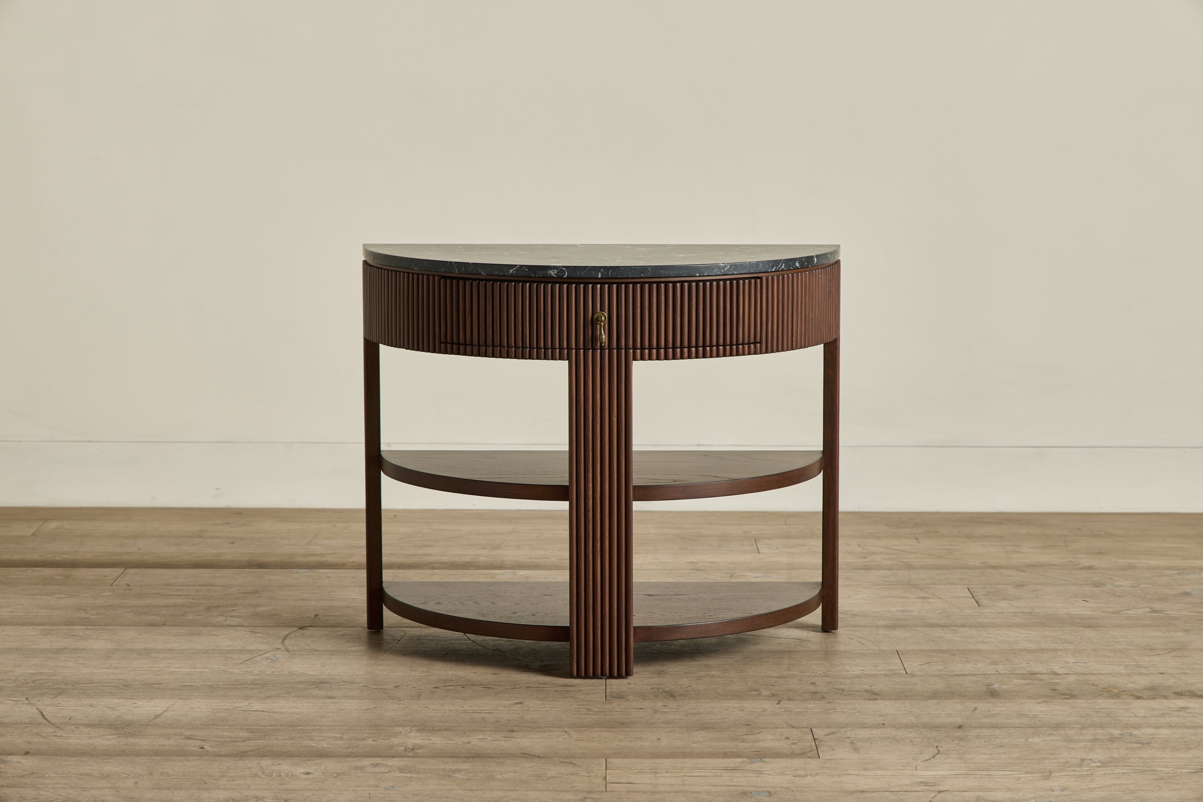 Nicky Kehoe - Demilune Side Table, Marble Top