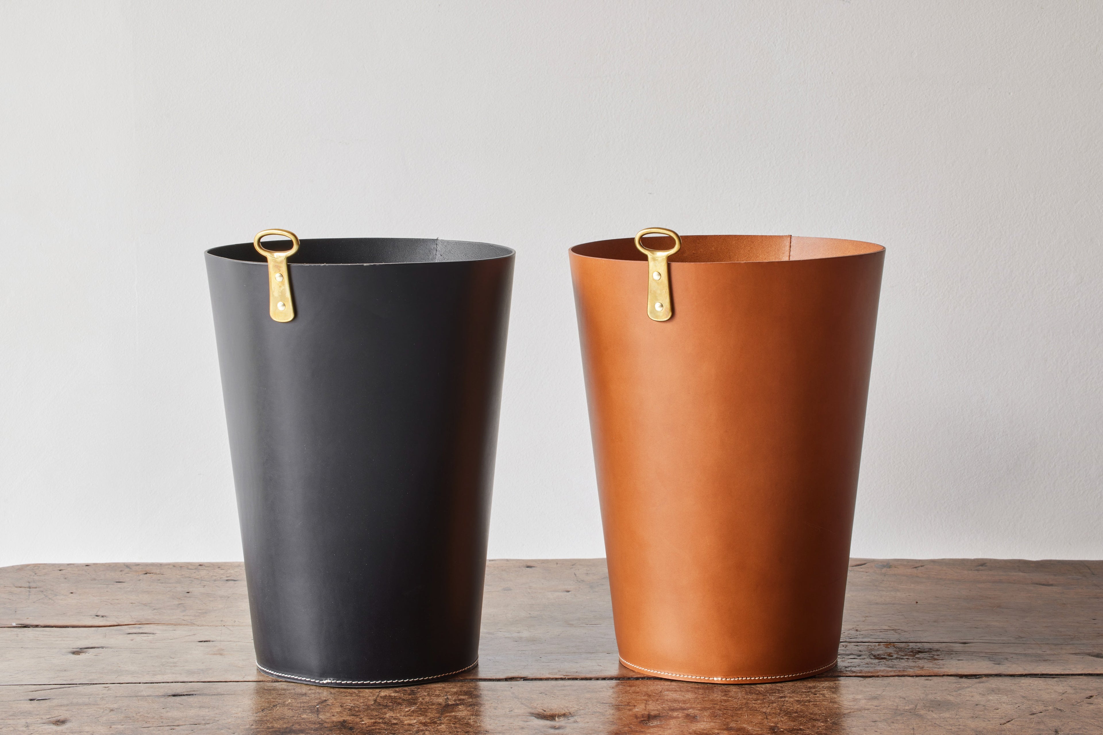 Nicky Kehoe - Leather Bin in Ochre