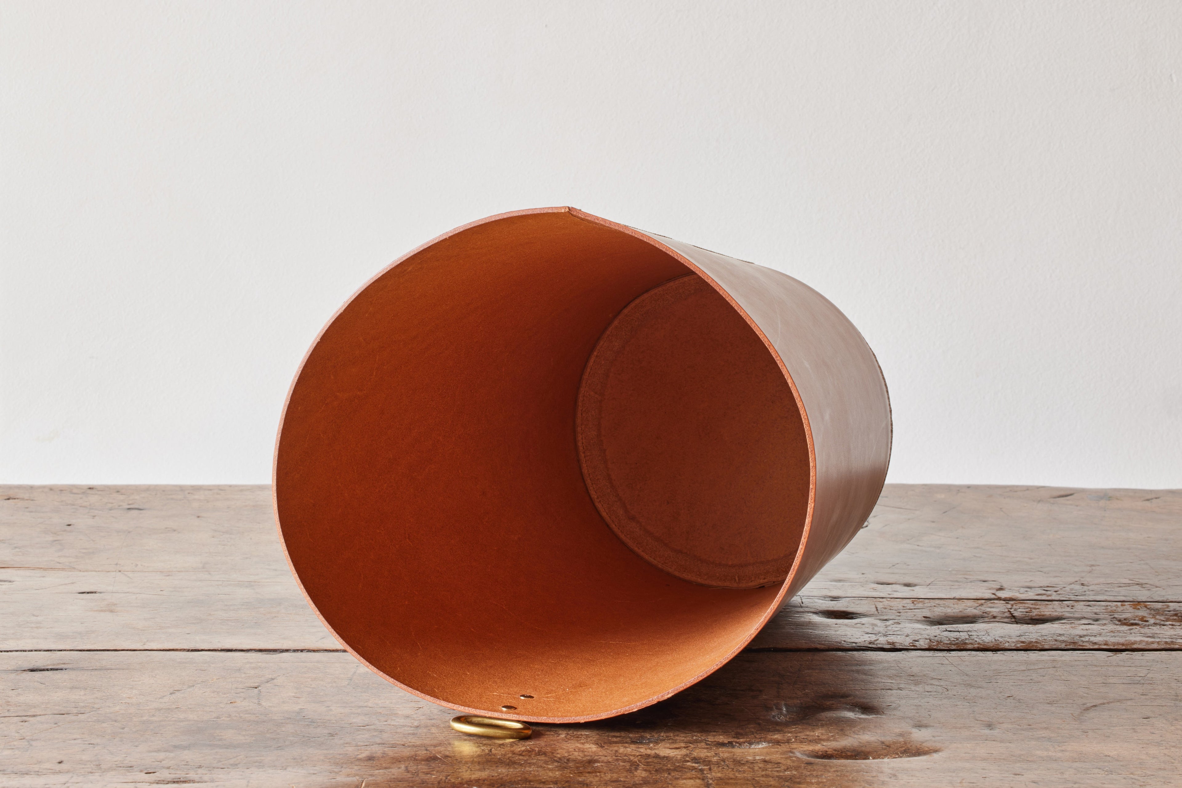 Nicky Kehoe - Leather Bin in Ochre