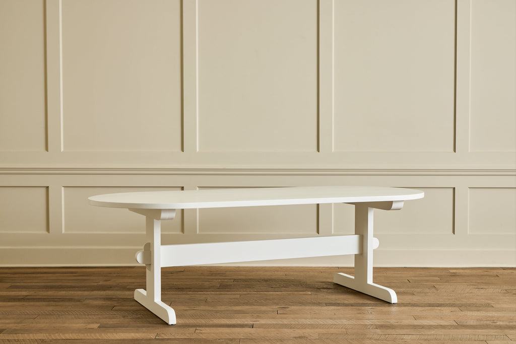 Nicky Kehoe - Oval Trestle Dining Table, 96"