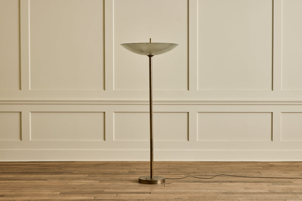 Nicky Kehoe - Brass Torchiere Floor Lamp