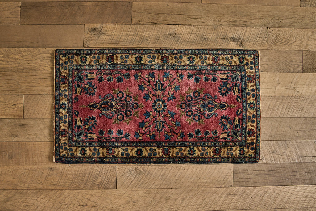 Nicky Kehoe - Persian Sarouk Scatter Rug 2' X 3'8