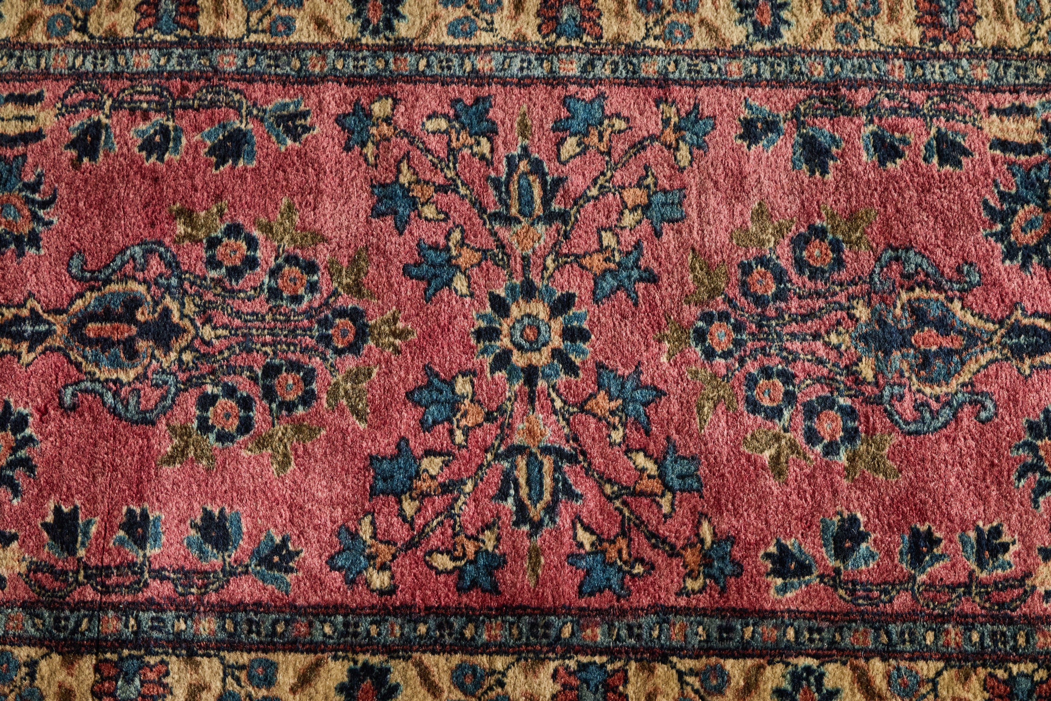 Nicky Kehoe - Persian Sarouk Scatter Rug 2' X 3'8