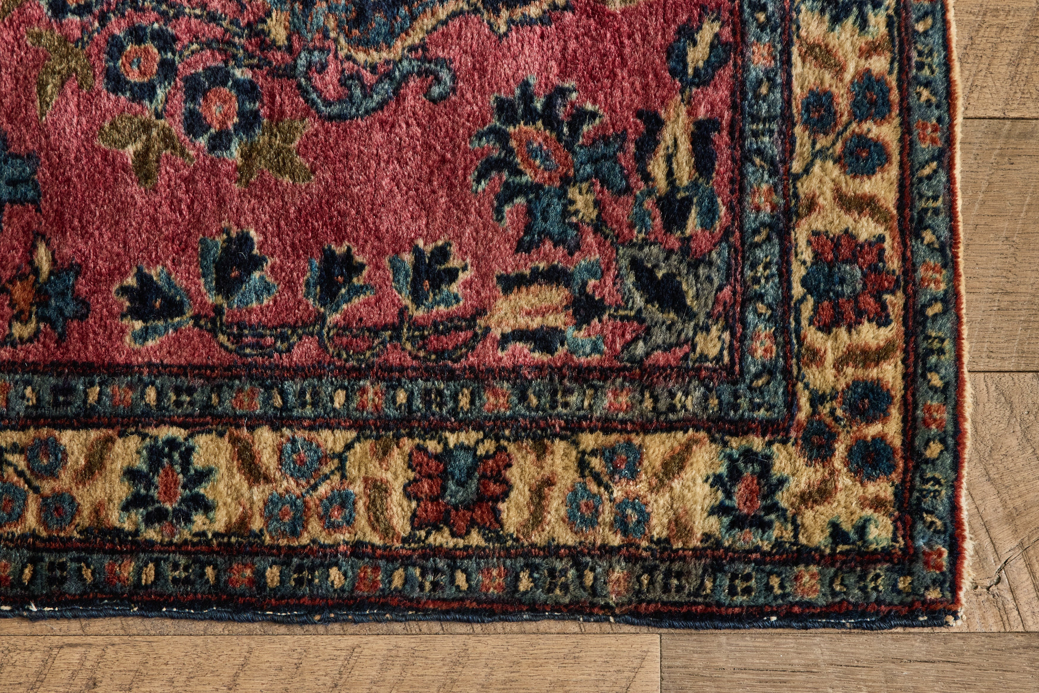 Nicky Kehoe - Persian Sarouk Scatter Rug 2' X 3'8