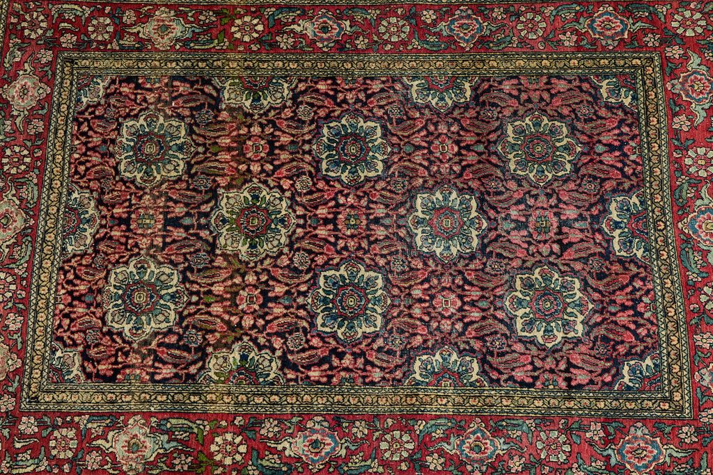 Nicky Kehoe - Persian Floral Throw Rug 3'4 X 4'7