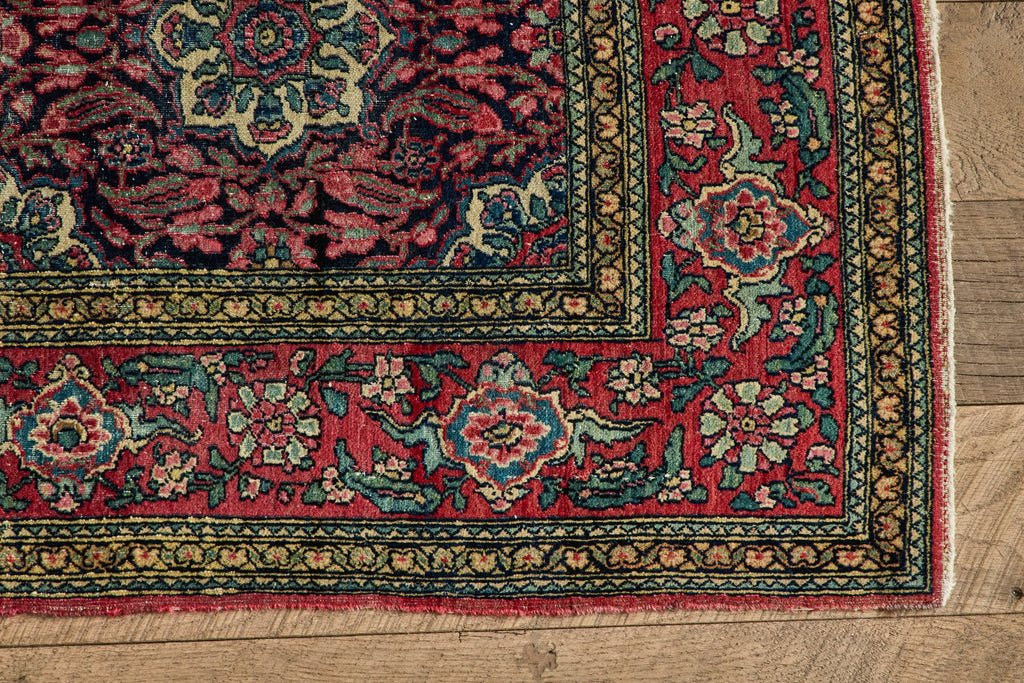 Nicky Kehoe - Persian Floral Throw Rug 3'4 X 4'7