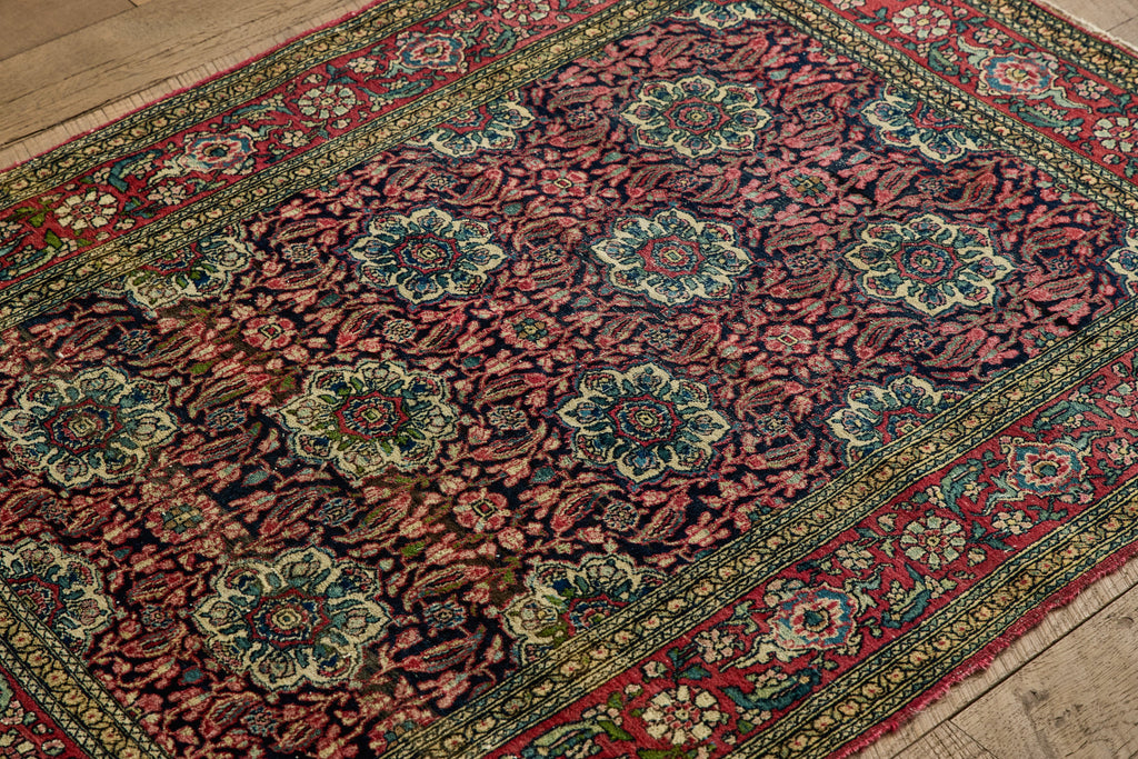 Nicky Kehoe - Persian Floral Throw Rug 3'4 X 4'7