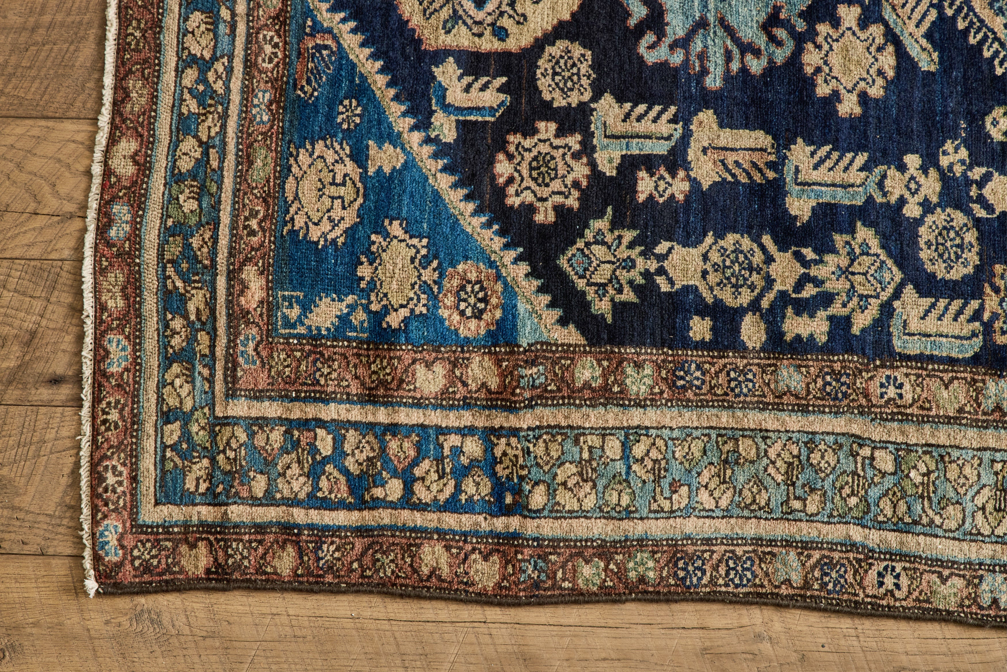 Nicky Kehoe - Blue Malayer Rug 4' X 6'