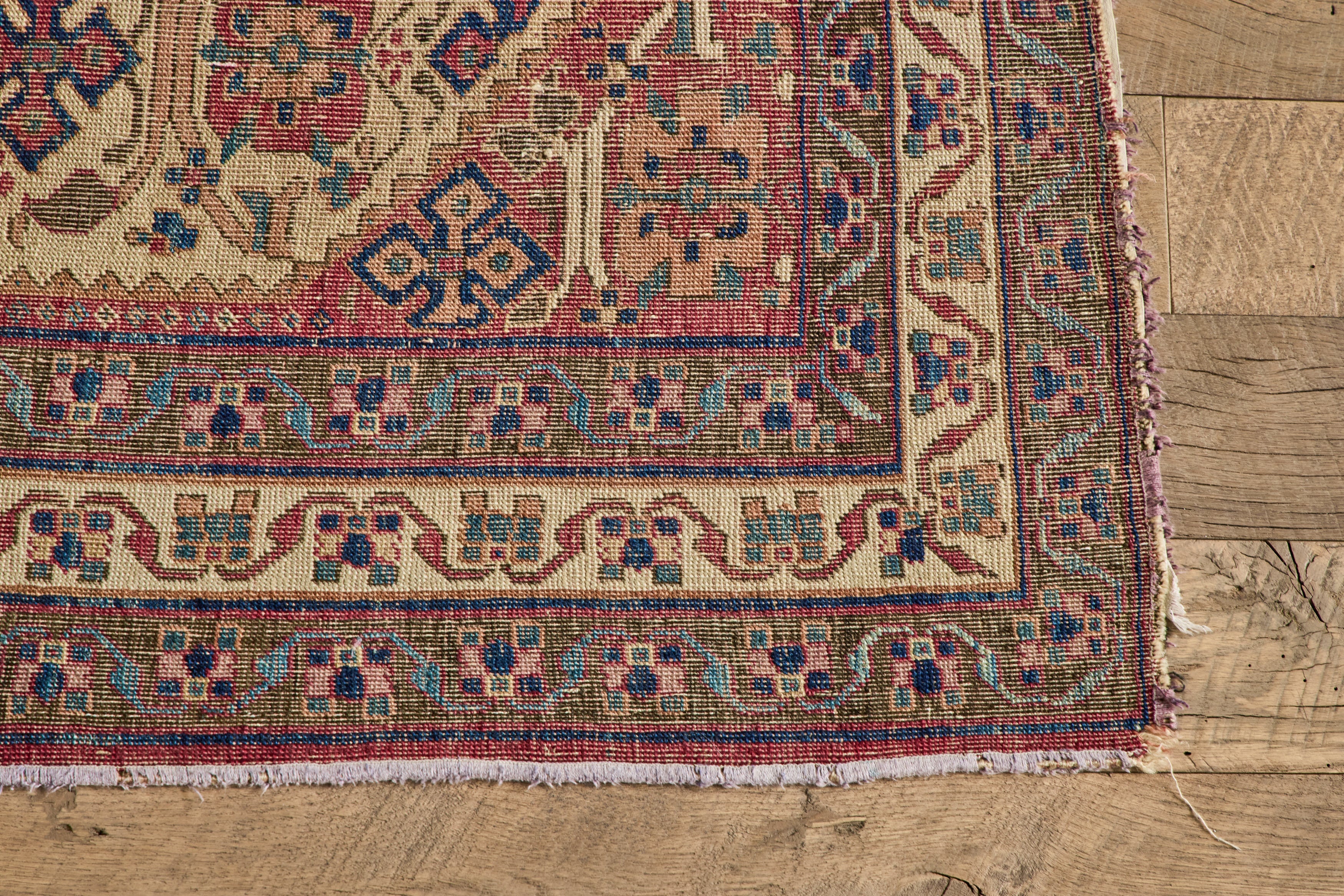 Nicky Kehoe - Persian Afshar Floral Rug 4'3 X 5'6