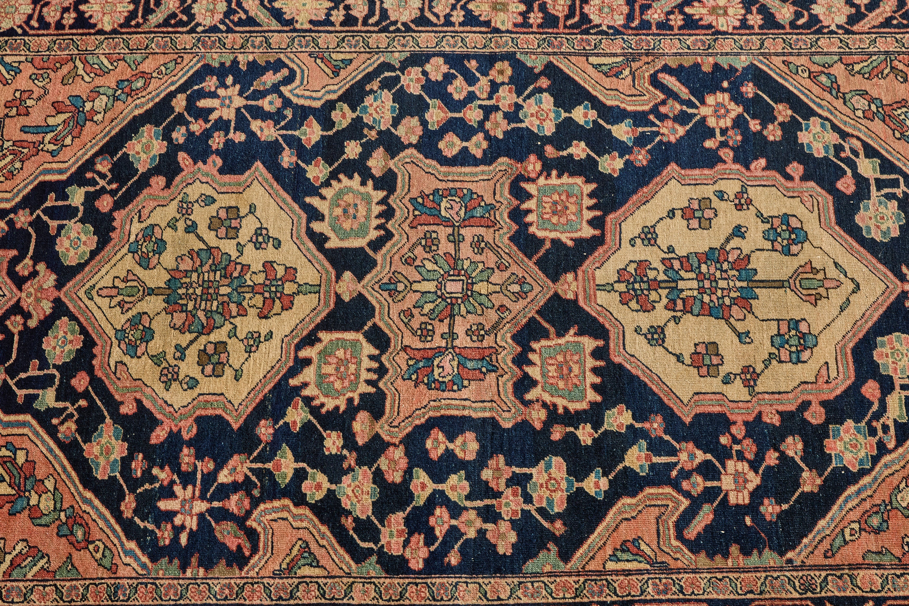 Nicky Kehoe - Persian Midnight & Blush Rug 4'2 X 6'9