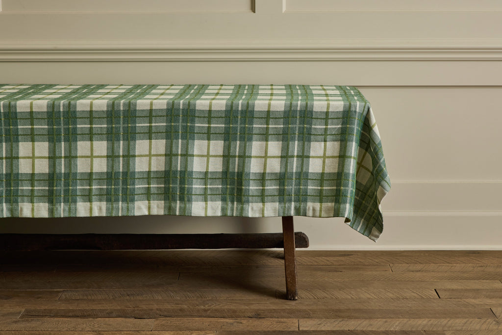 Nicky Kehoe - Tartan Tablecloth in Forest