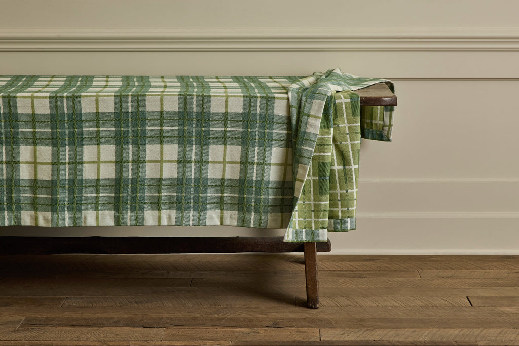 Nicky Kehoe - Tartan Tablecloth in Forest
