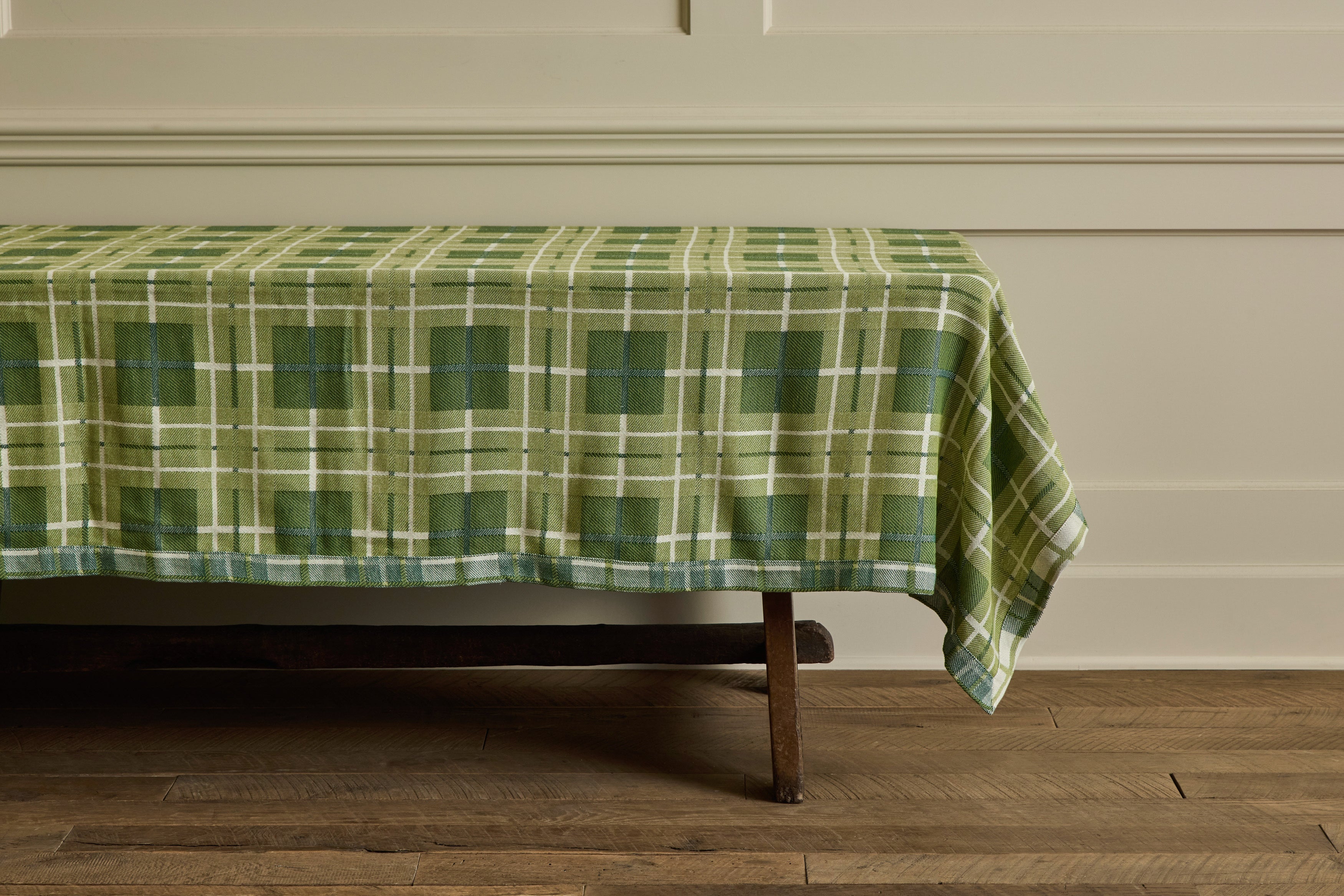 Nicky Kehoe - Tartan Tablecloth in Forest