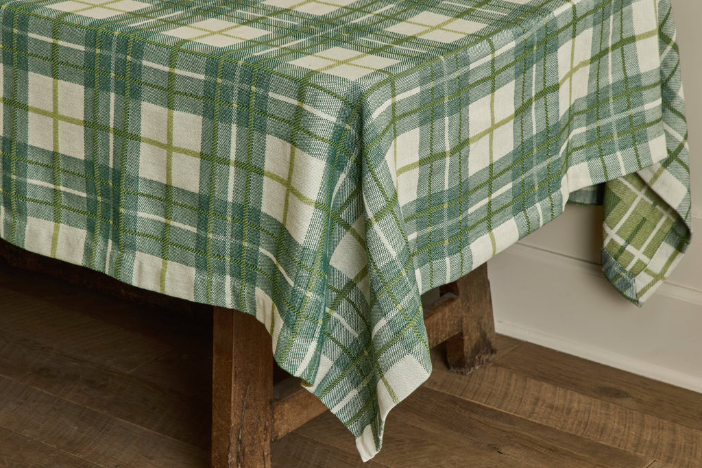 Nicky Kehoe - Tartan Tablecloth in Forest