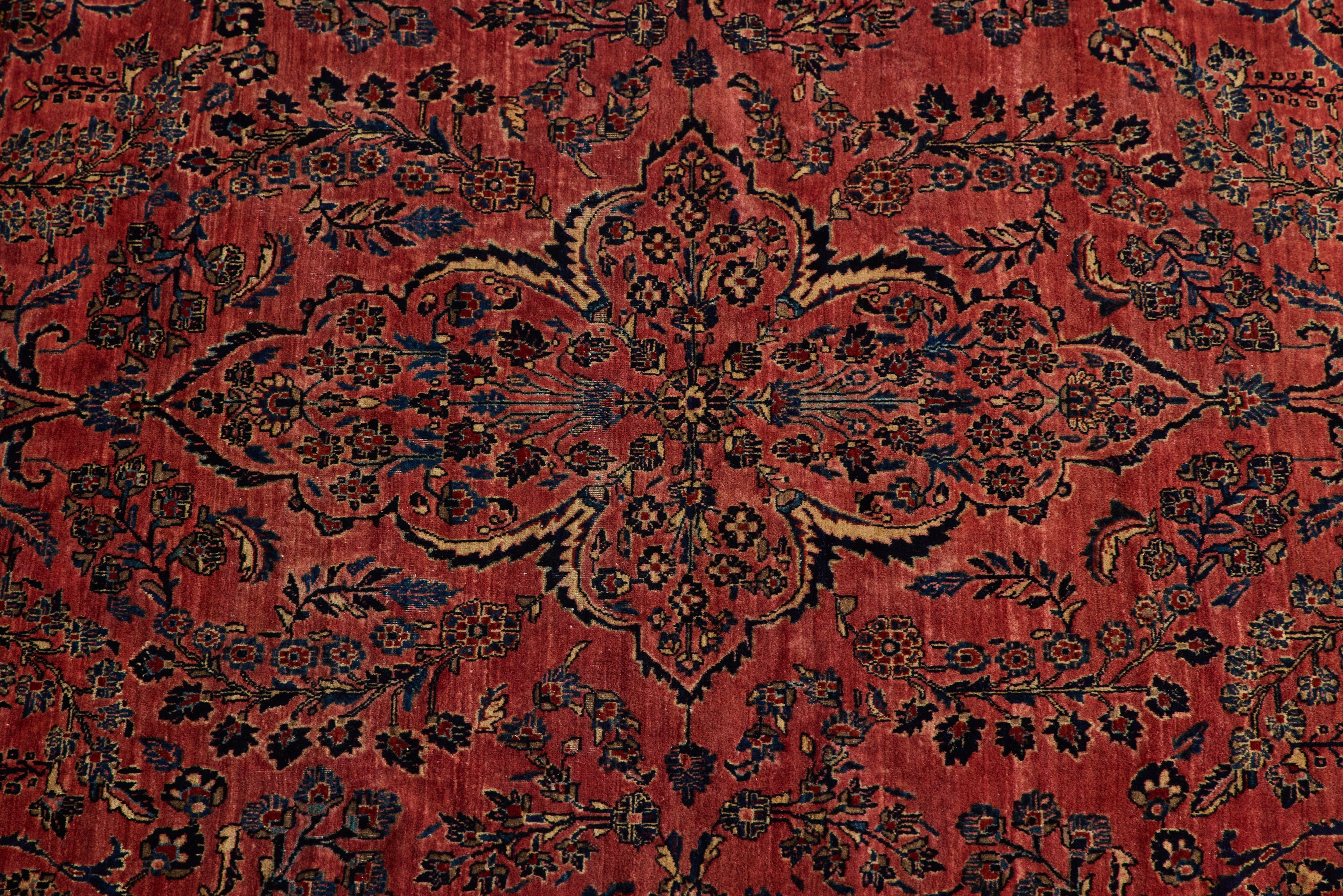Nicky Kehoe - Rose Persian Sarouk Rug 6'9 X 9'10