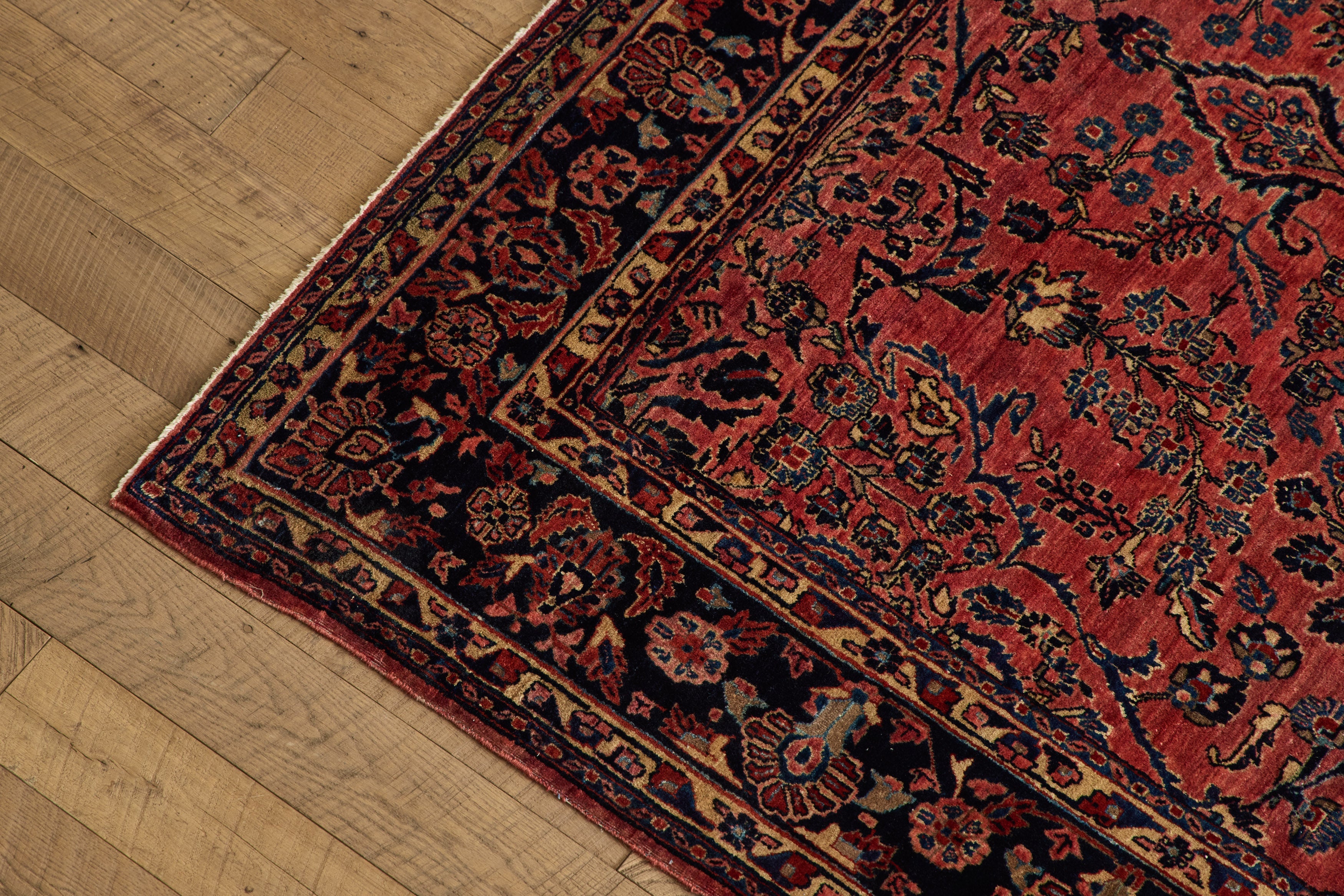 Nicky Kehoe - Rose Persian Sarouk Rug 6'9 X 9'10