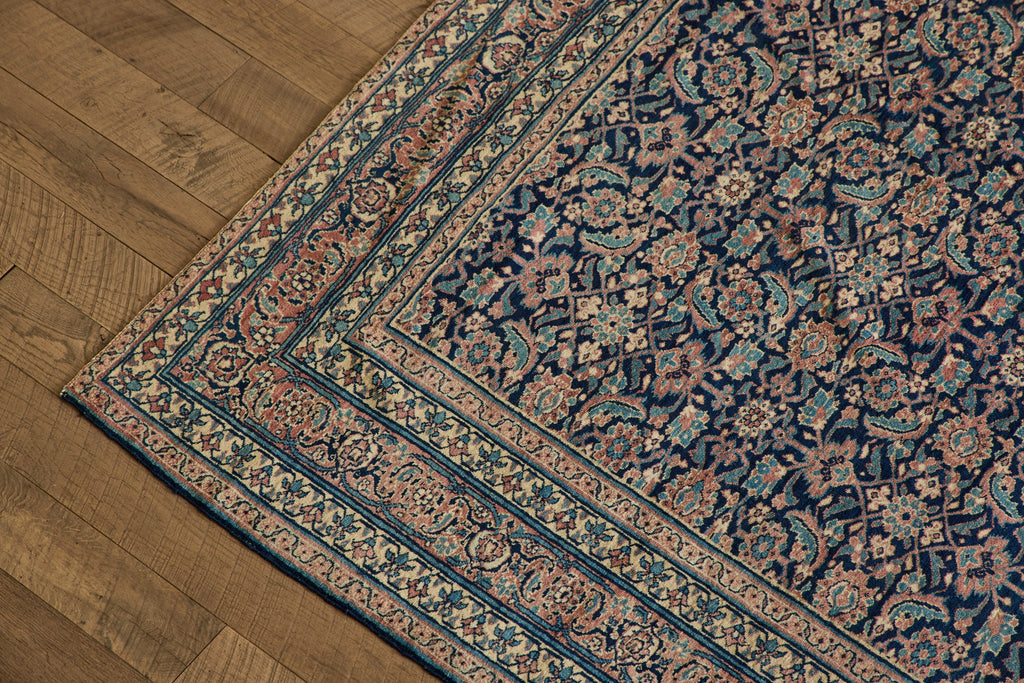 Nicky Kehoe - Blue Floral Mahal Rug 7'10 X 11'10