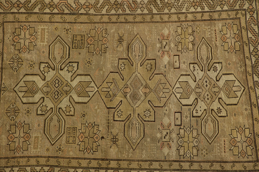 Nicky Kehoe - Beige Tribal Rug 3'9 X 5'