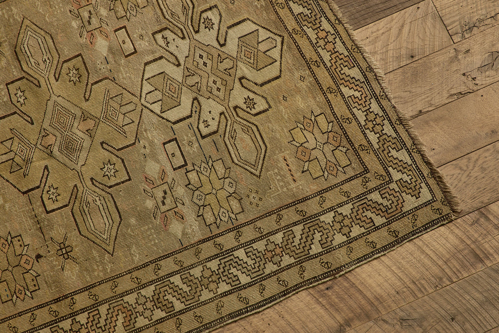 Nicky Kehoe - Beige Tribal Rug 3'9 X 5'