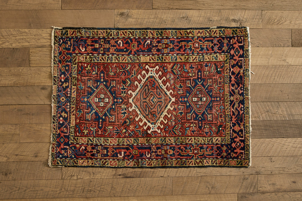 Nicky Kehoe - Persian Heriz Throw Rug 3'1 X 4'5