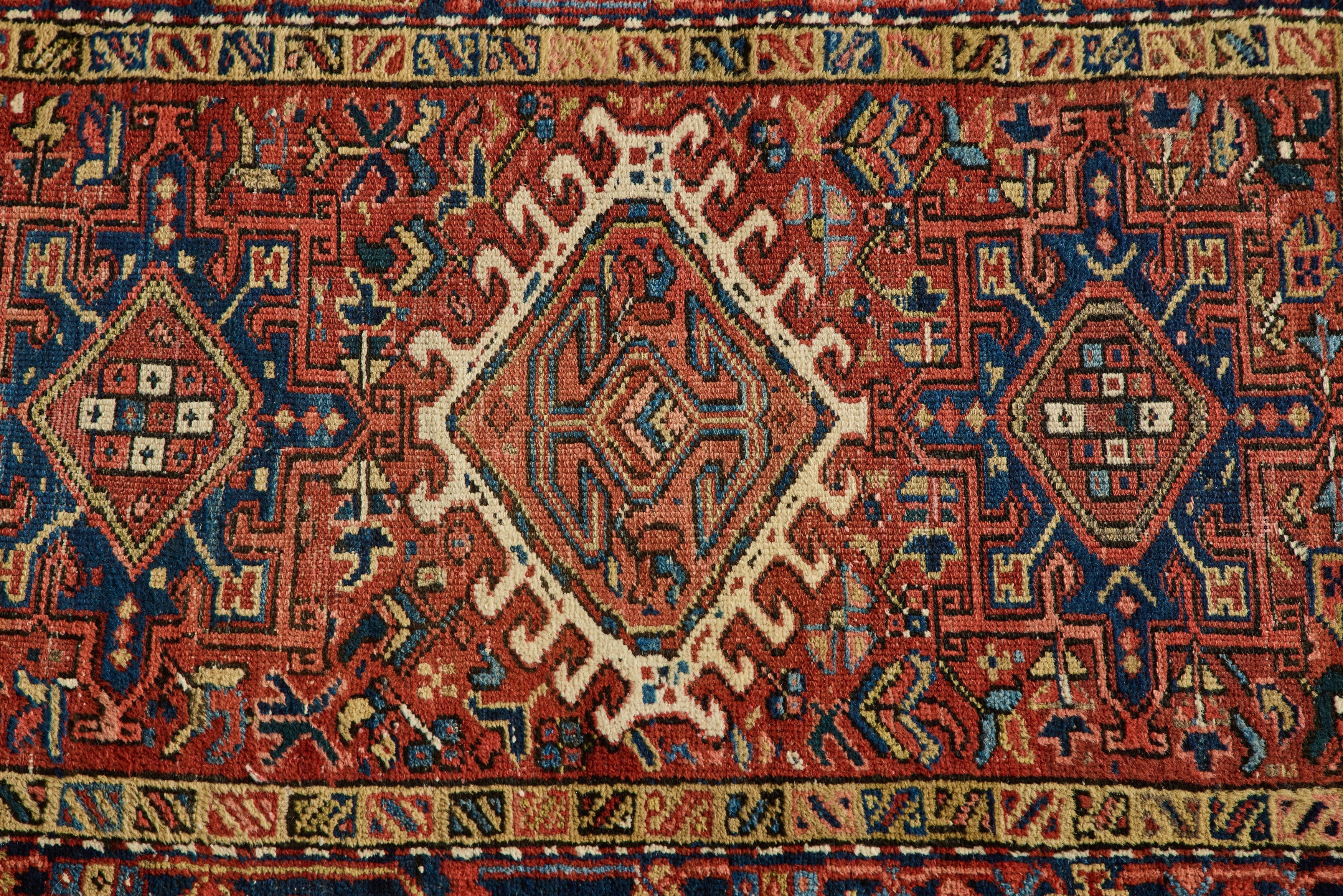 Nicky Kehoe - Persian Heriz Throw Rug 3'1 X 4'5
