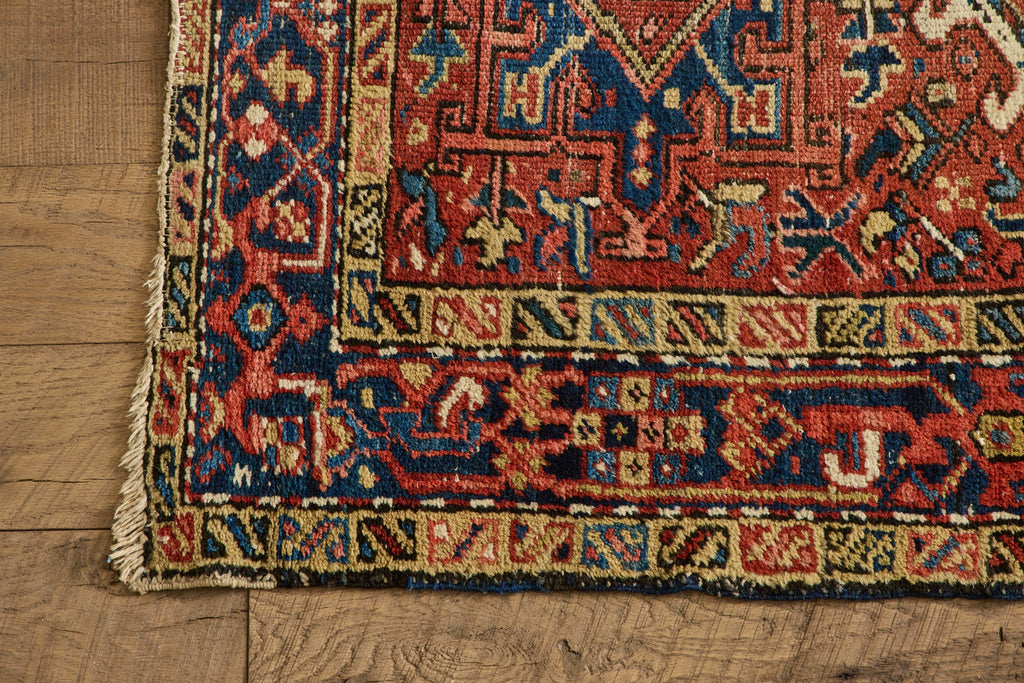 Nicky Kehoe - Persian Heriz Throw Rug 3'1 X 4'5