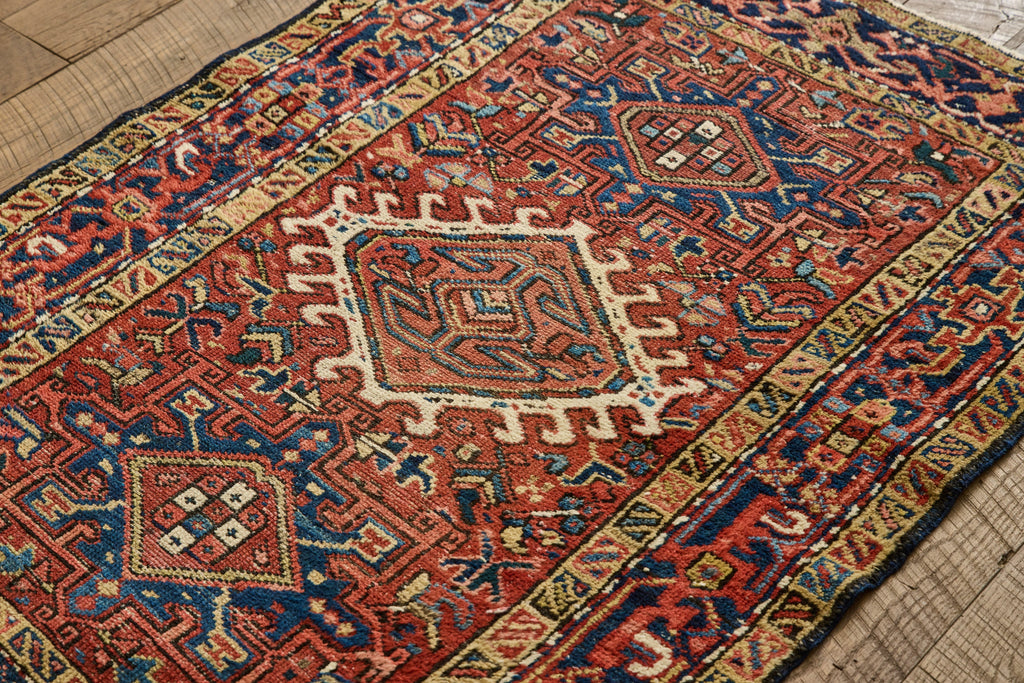 Nicky Kehoe - Persian Heriz Throw Rug 3'1 X 4'5
