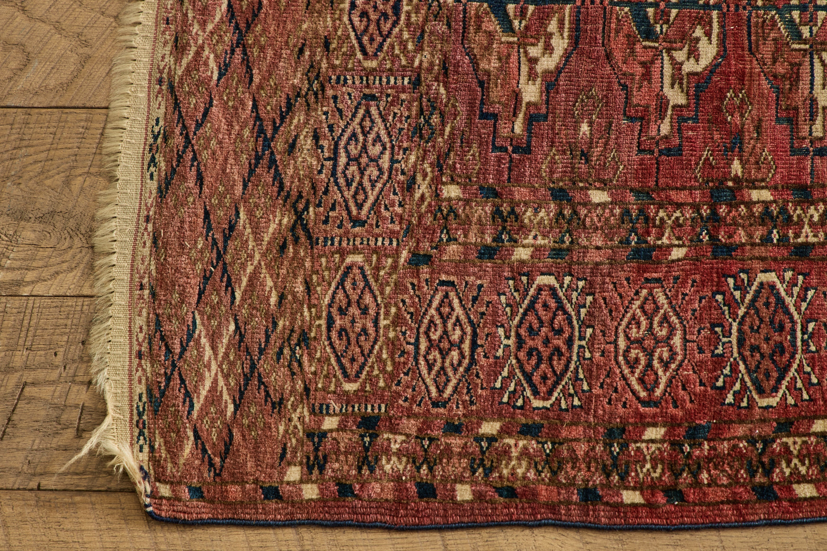 Nicky Kehoe - Persian Turkoman Throw Rug 3’6 X 3’11