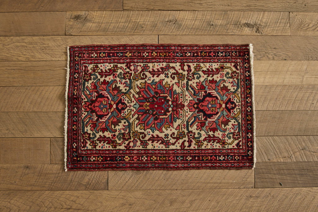 Nicky Kehoe - Persian Gharajeh Scatter Rug 2' X 2'8
