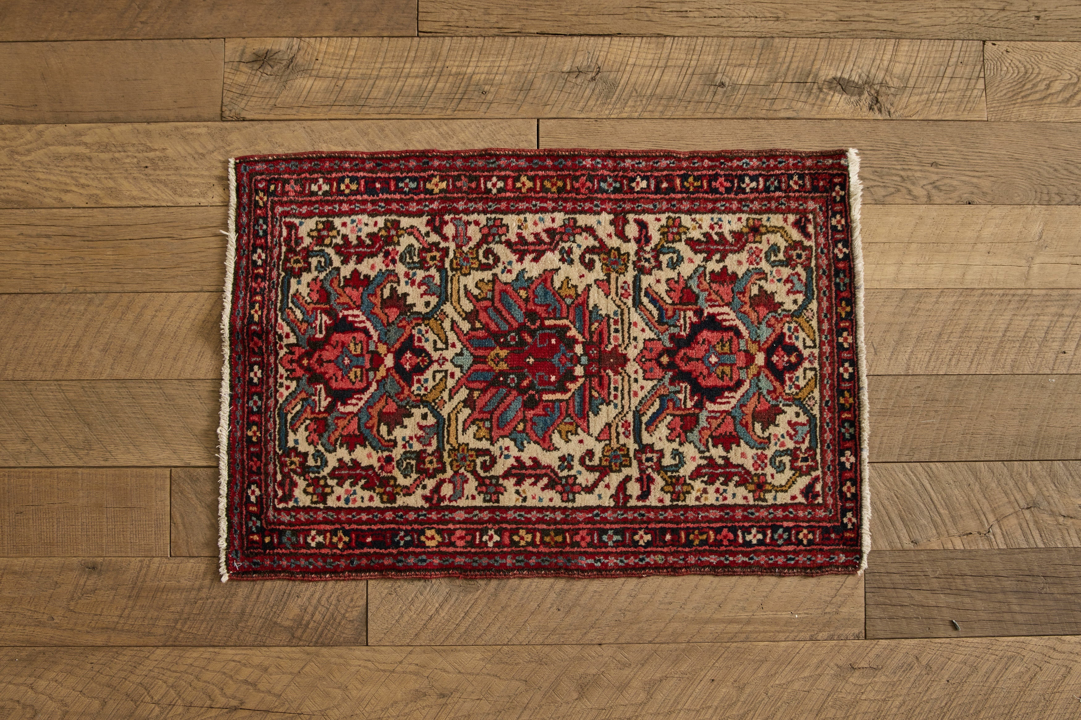 Nicky Kehoe - Persian Gharajeh Scatter Rug 2' X 2'8