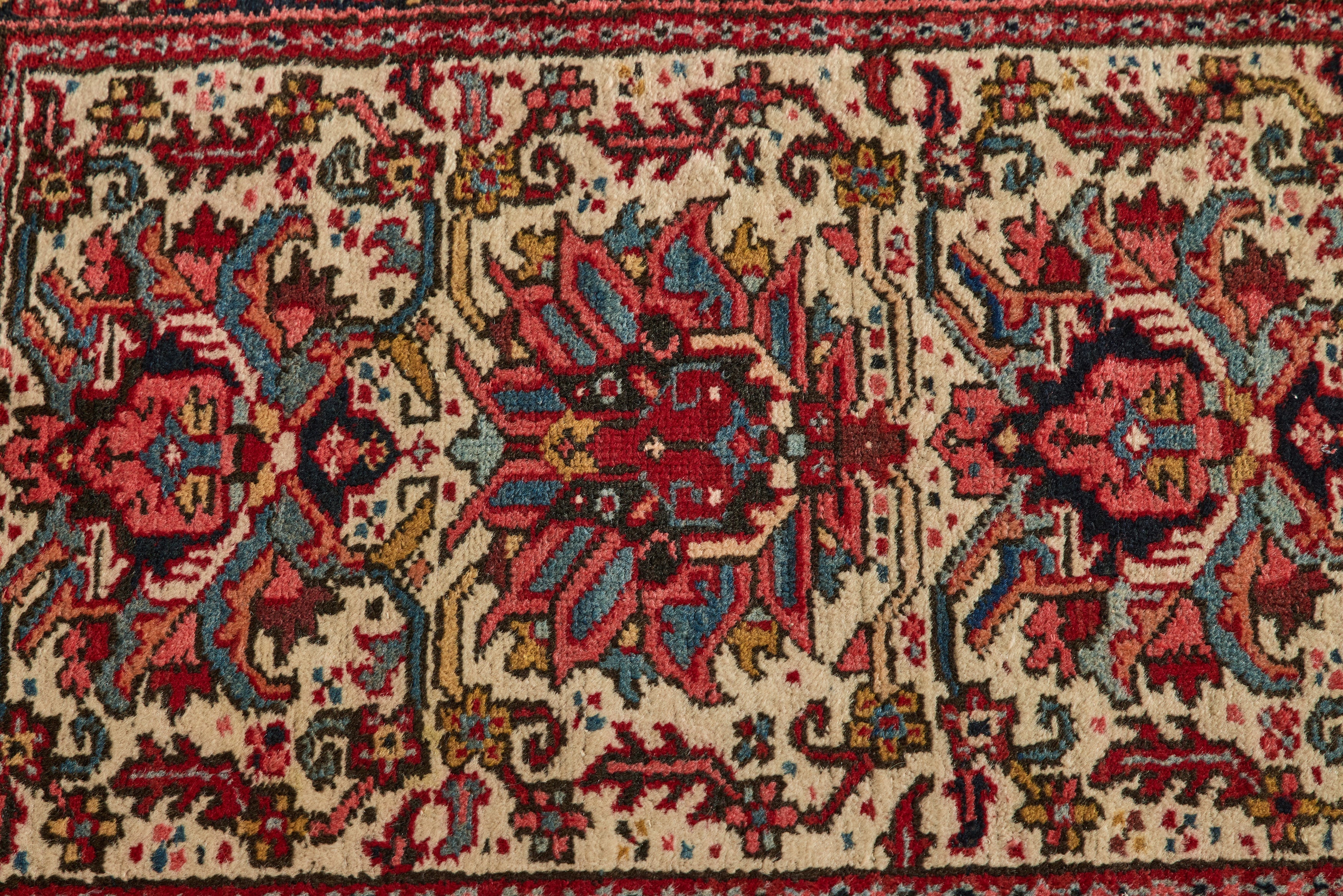 Nicky Kehoe - Persian Gharajeh Scatter Rug 2' X 2'8