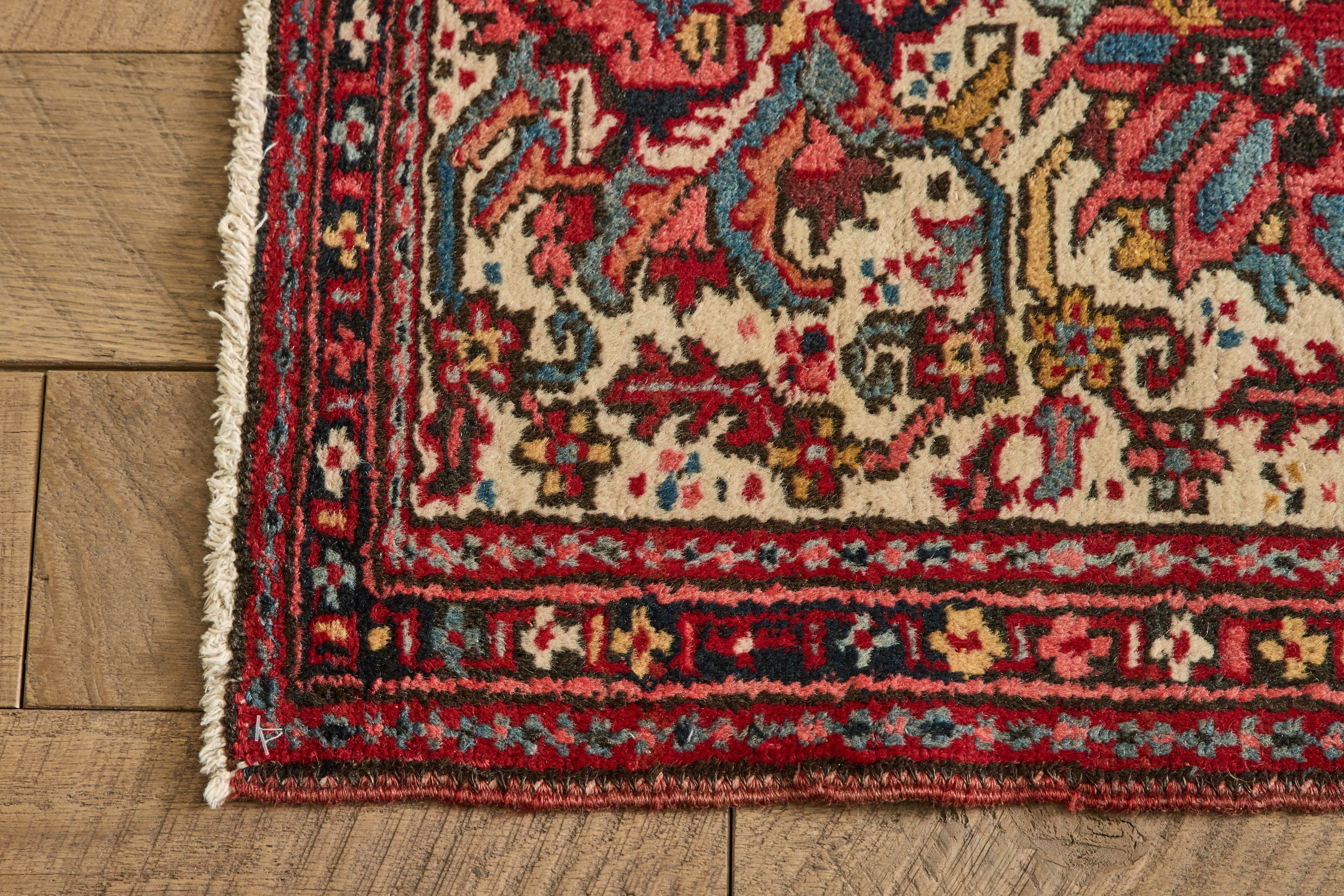 Nicky Kehoe - Persian Gharajeh Scatter Rug 2' X 2'8