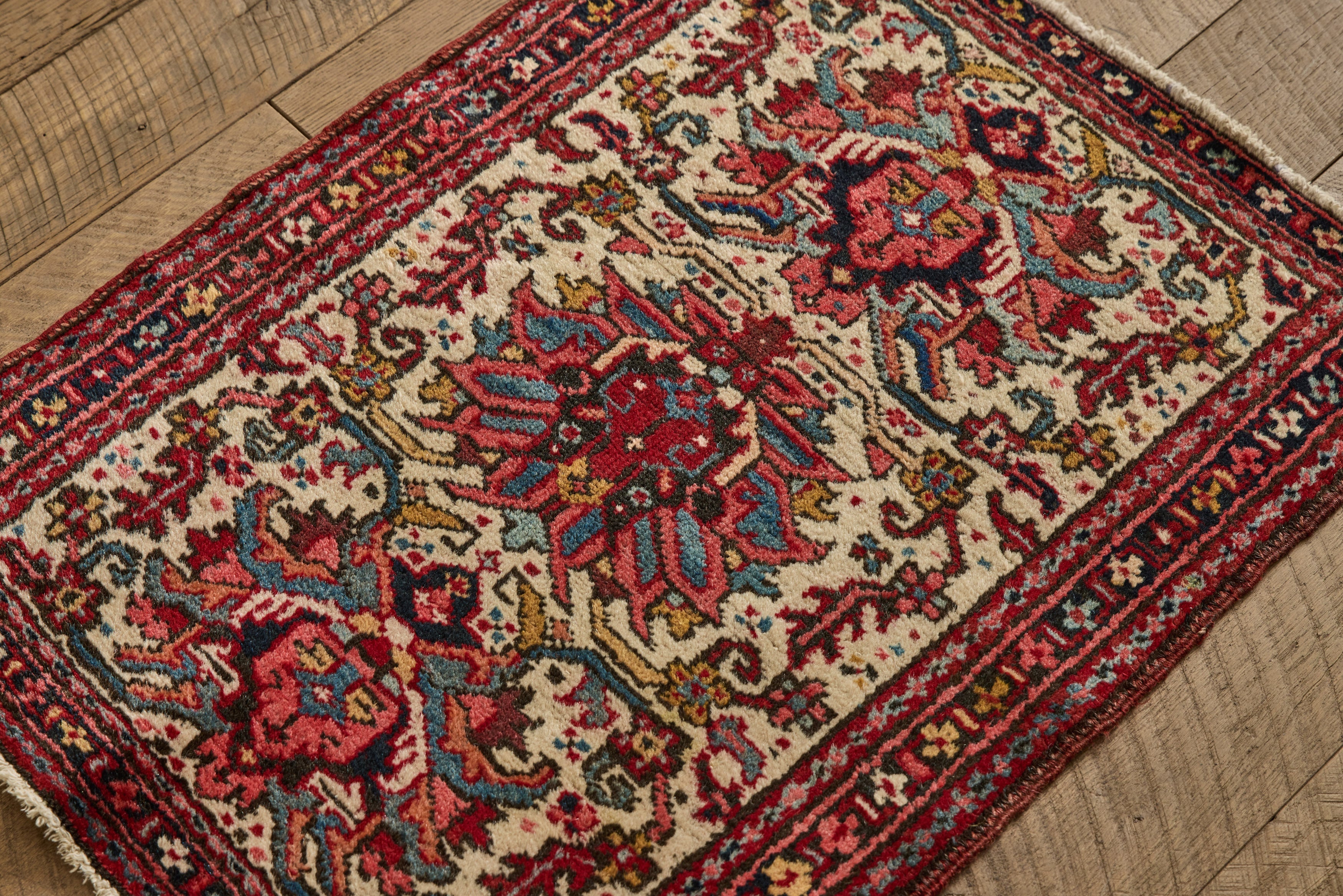 Nicky Kehoe - Persian Gharajeh Scatter Rug 2' X 2'8