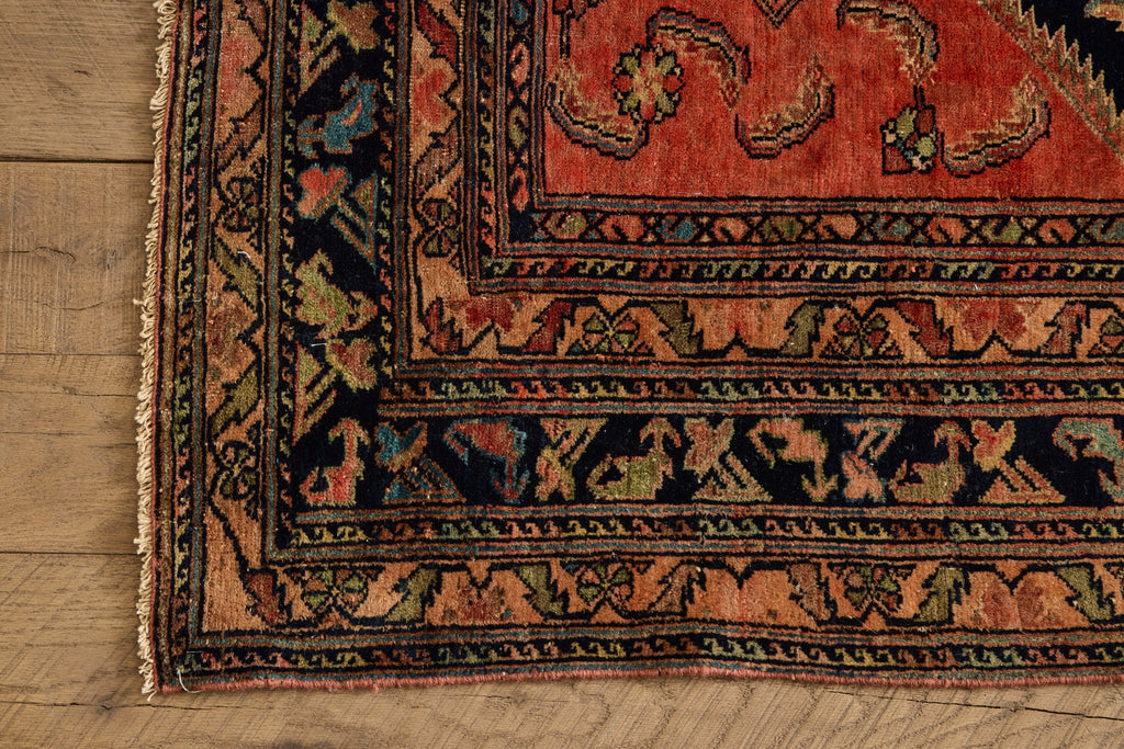 Nicky Kehoe - Blue & Blush Bibikabad Rug 5' X 6'7