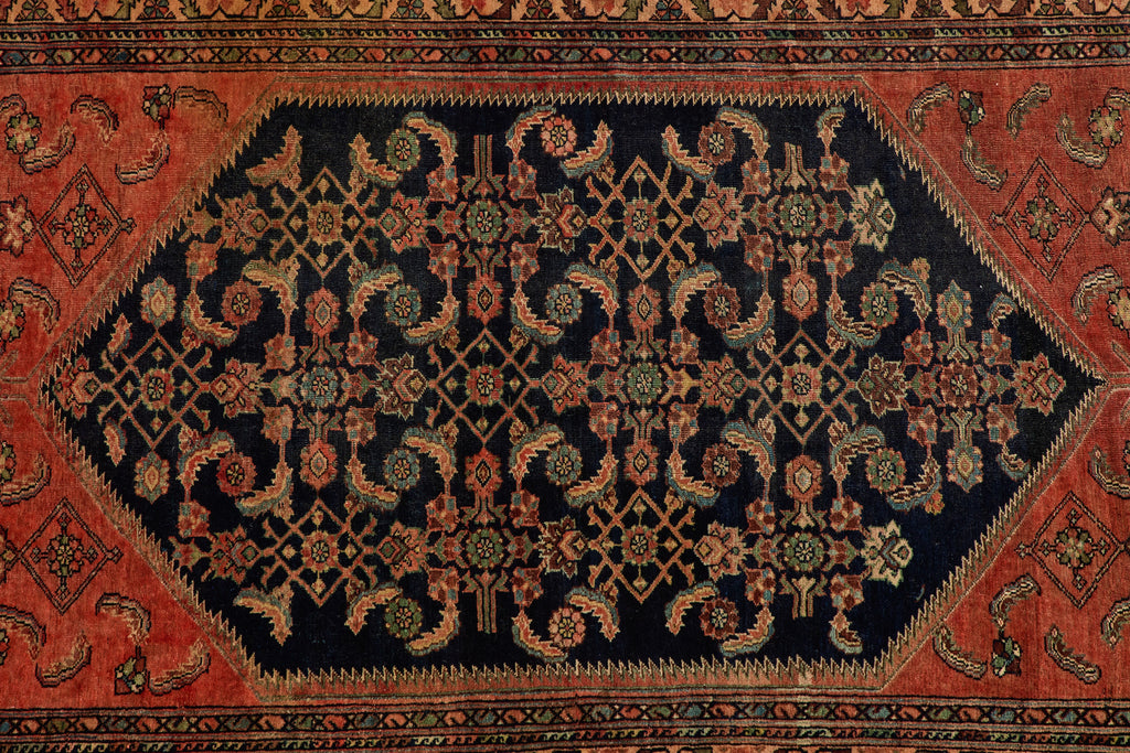 Nicky Kehoe - Blue & Blush Bibikabad Rug 5' X 6'7