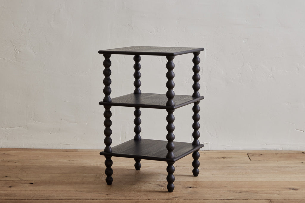 Nicky Kehoe - 3 - Tier Bobbin Side Table in Ebony