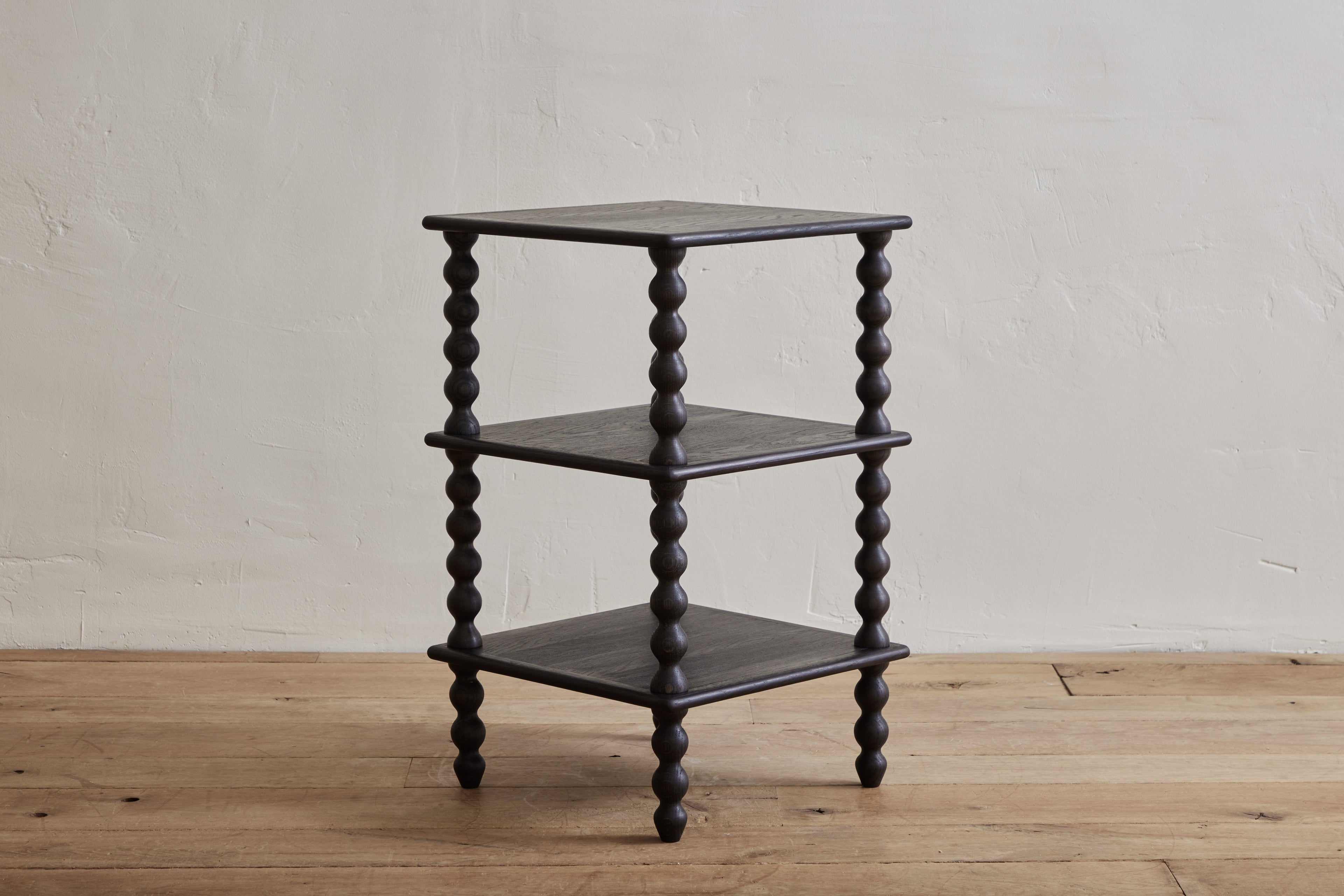 Nicky Kehoe - 3 - Tier Bobbin Side Table in Ebony
