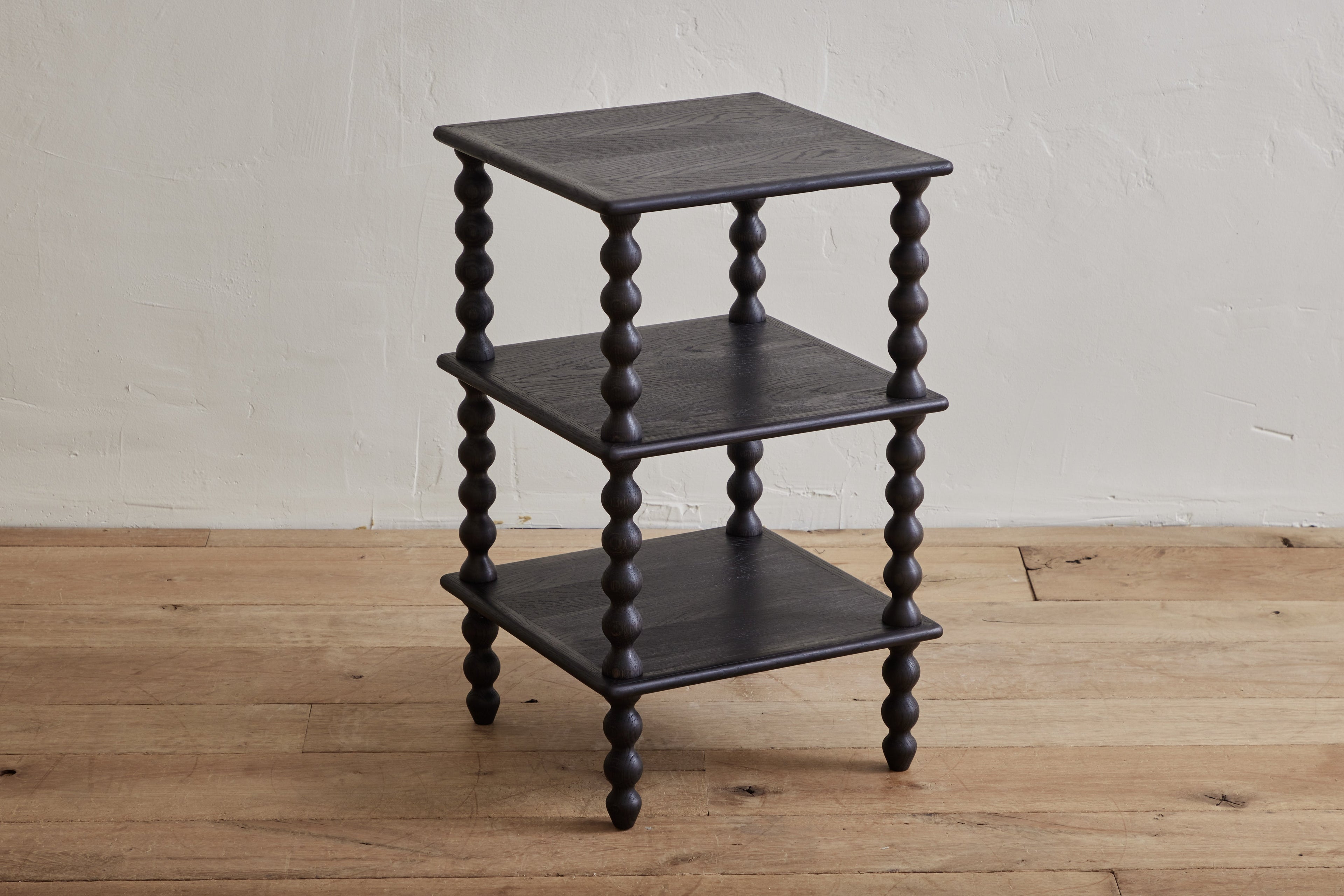 Nicky Kehoe - 3 - Tier Bobbin Side Table in Ebony