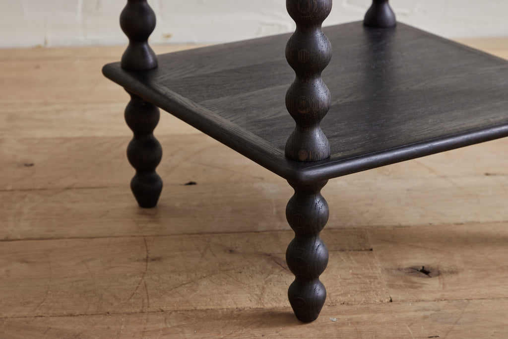 Nicky Kehoe - 3 - Tier Bobbin Side Table in Ebony