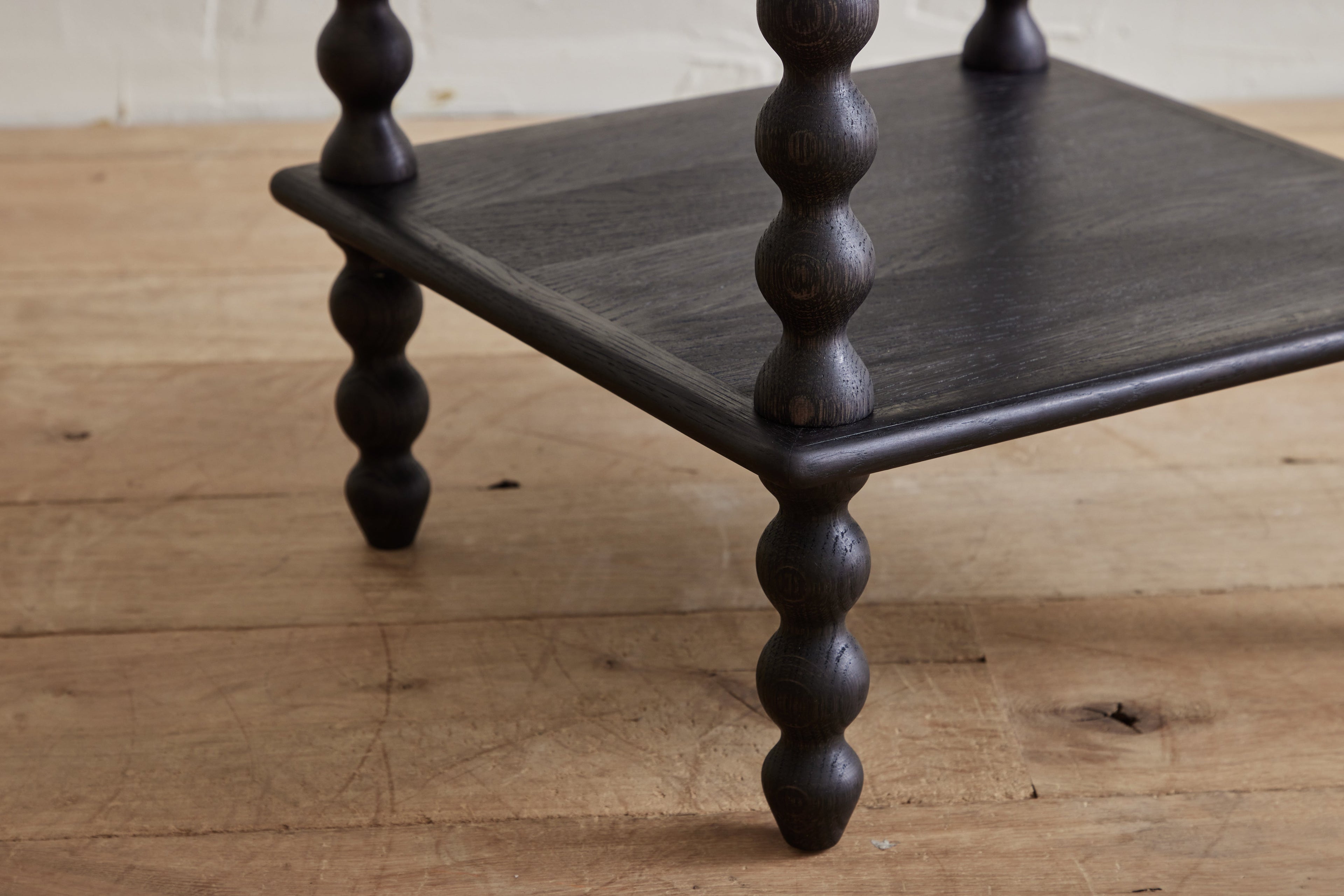 Nicky Kehoe - 3 - Tier Bobbin Side Table in Ebony