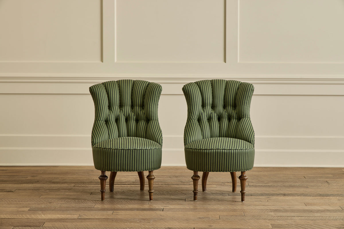Nicky Kehoe - VTG PAIR OF SWEDISH SLIPPER CHAIRS