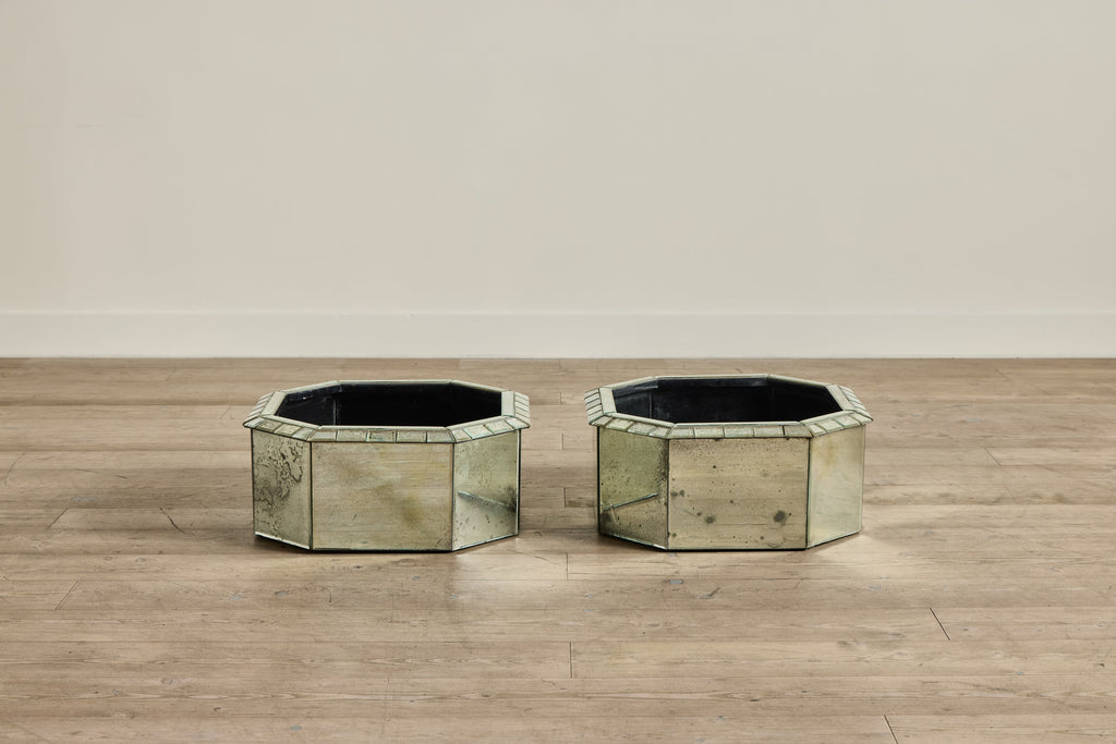 Nicky Kehoe - 1950s Mirrored Cache Pots