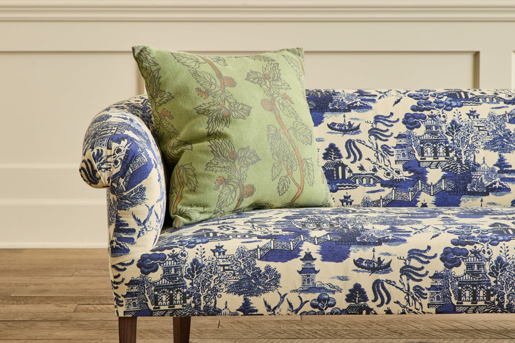 Nicky Kehoe - Beata Heuman Pillow in Nettle in Sage Linen