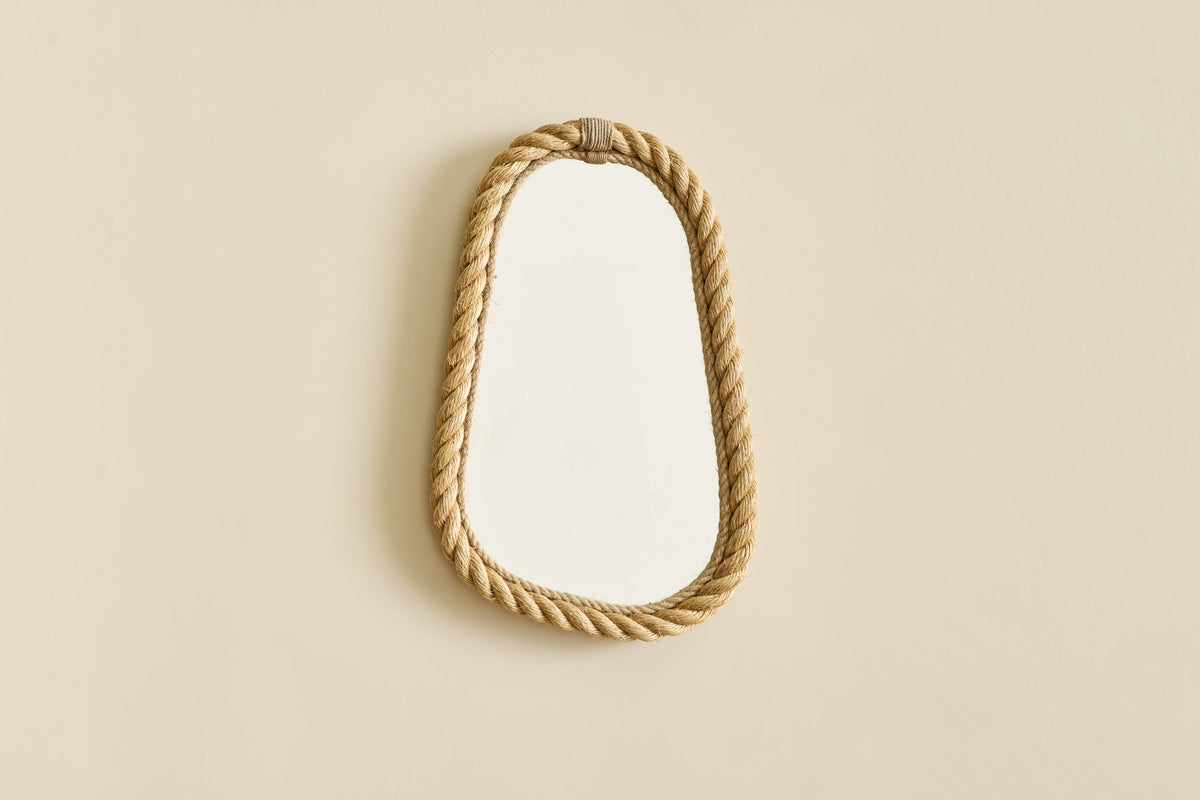 Nicky Kehoe - VTG AUDOUX MINET OVAL ROPE MIRROR