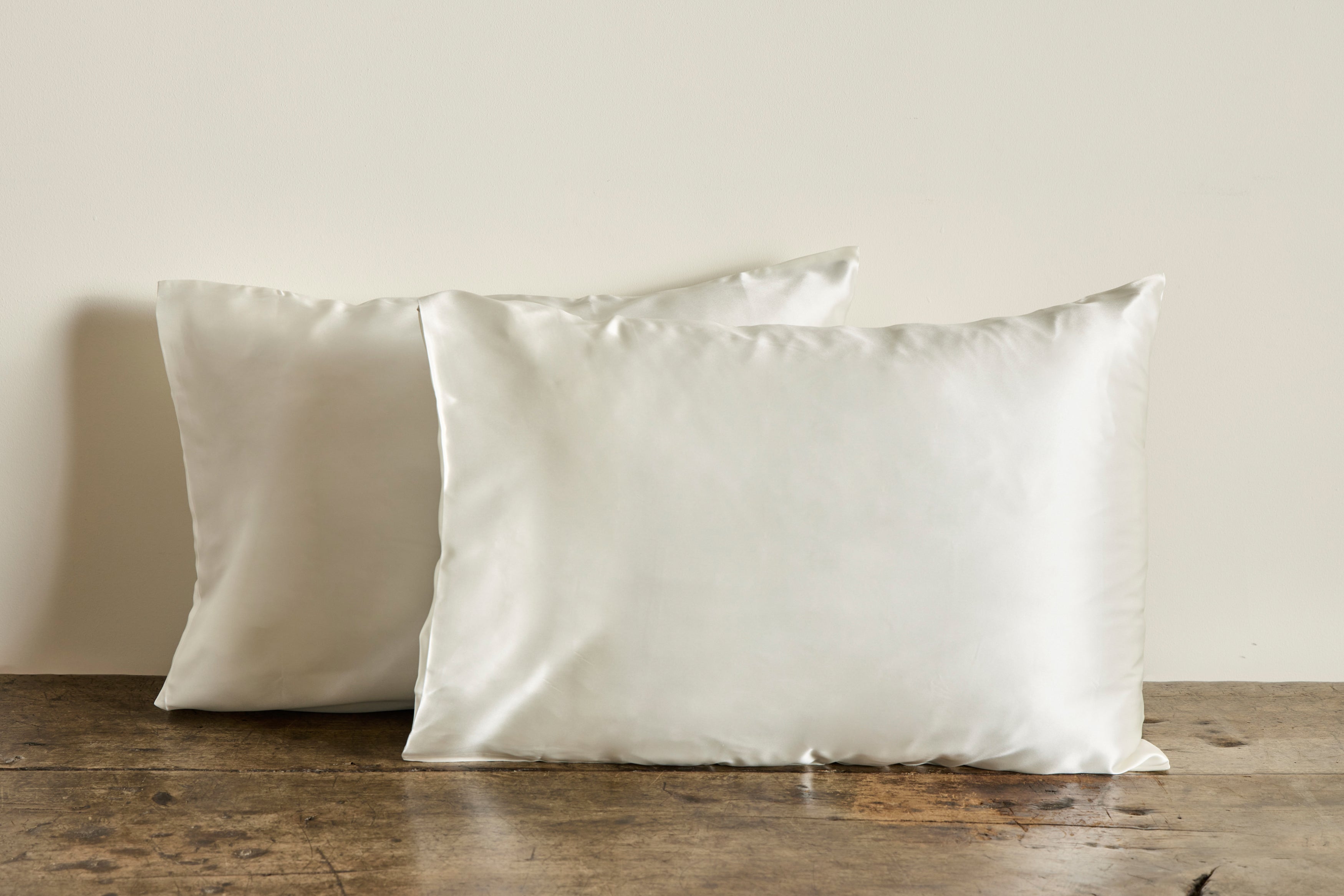 Nicky Kehoe - Set of 2 Silk Pillowcases, Ivory