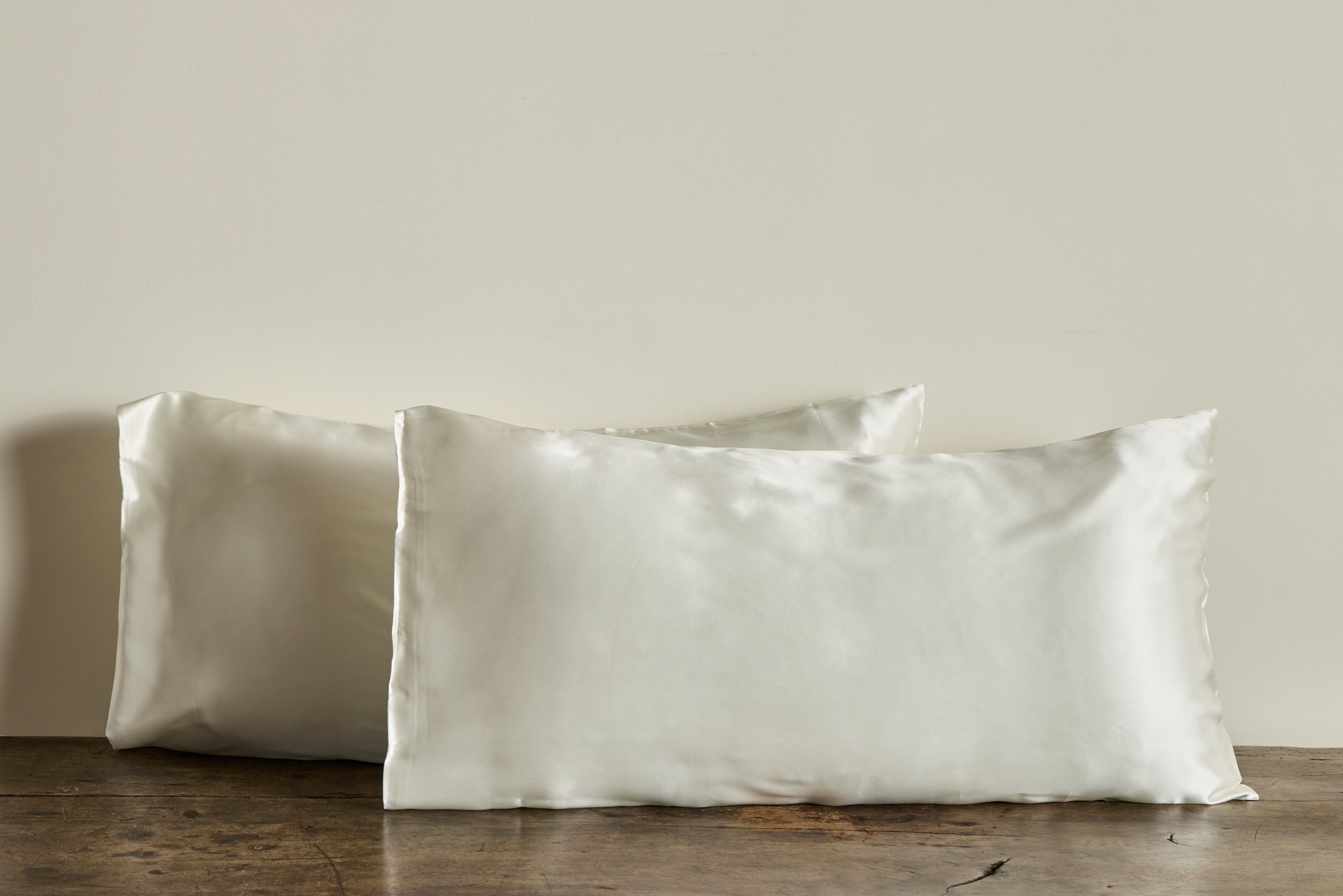 Nicky Kehoe - Set of 2 Silk Pillowcases, Ivory