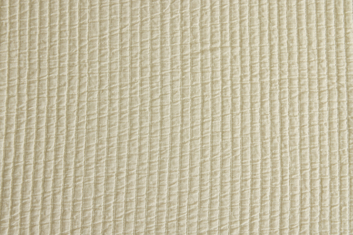 Nicky Kehoe - Hudson Ribbed Coverlet in Cream