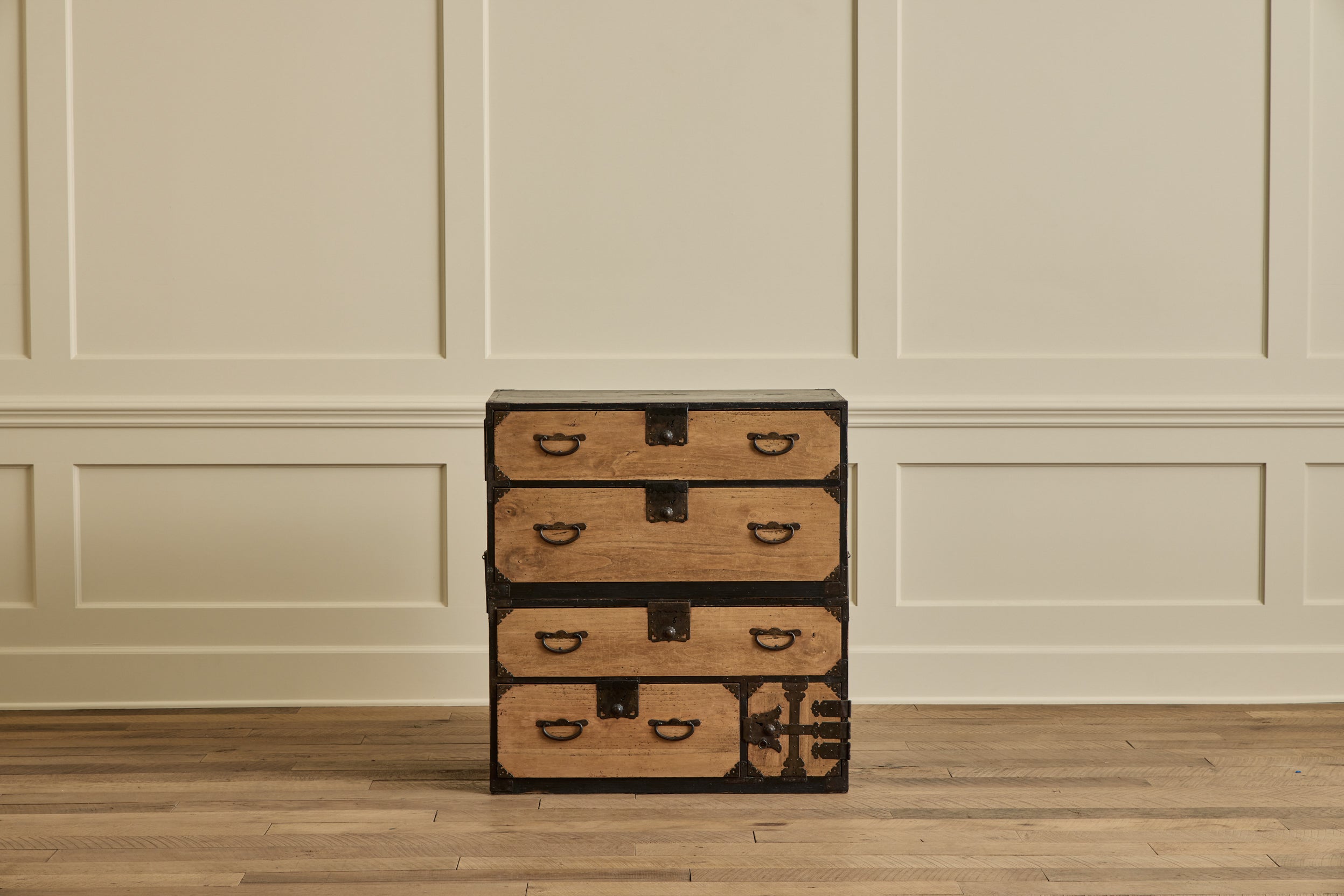 Nicky Kehoe - 2 Piece Black Case Tansu Chest